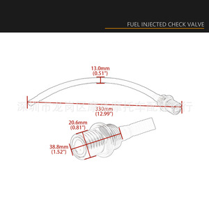 Válvula de Retención de Combustible Moshark 62189-01A para Modelos Harley Davidson Softail 01-07 - Product Image 3