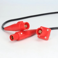 Connecteur d'alimentation HFE FCONNR 600V 200A, adaptateur rond à verrouillage par came, prise femelle, ensemble de connecteurs, contact en cuivre, boîtier en nylon, automobile, IP44
