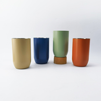 Mug à café personnalisable 450 ml, tasse à double paroi en acier inoxydable