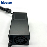 Chargeur de batterie au lithium personnalisé Blector T400-4810-CAN 48V 10A avec communication CAN Bus, construction en aluminium, installation facile pour scooter