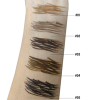 Crayon à sourcils liquide double embout 2-en-1 à séchage rapide, maquillage en gros, marque privée