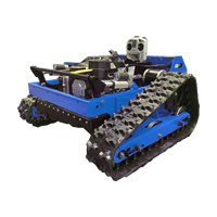 Tondeuse à gazon robotisée sans fil à essence portable, petite tondeuse à gazon télécommandée pour jardin