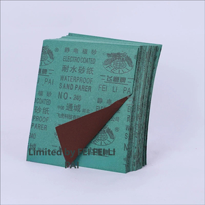 Papel de lija impermeable de óxido de aluminio marrón, resistente al agua, rojo, para pulir y lijar metales / Papel abrasivo de lija - Product Image 5