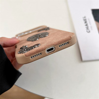 Coque de téléphone en cuir 3D rétro personnalisée pour iPhone 17 Air, accessoires Apple 16 Pro Max, tendance DIY, étui pour 13 14 15 Plus