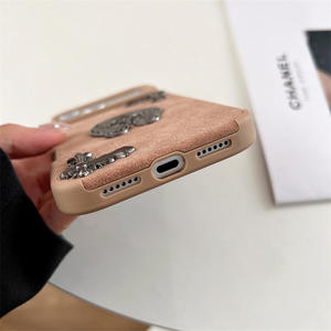 เคสโทรศัพท์มือถือหนัง 3 มิติ สไตล์เรโทรส่วนตัว สำหรับ iPhone 17 <span class=keywords><strong>Air</strong></span>  สำหรับ Apple 16 Pro <span class=keywords><strong>Max</strong></span> อุปกรณ์เสริม DIY ทันสมัย รุ่น 13 14 15 Plus - Product Image 5