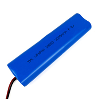IEC62620 62133 Compliant 18650 6.4V 3000mAh 2S2P Cylindrical LiFePO4 Lithium Ion Battery Pack for Emergency Lighting Exit Signs