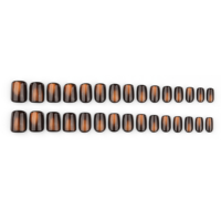 30 pièces d'accessoires pour ongles, faux ongles à presser personnalisés, faux ongles effet œil de chat, faux ongles complets, magnifiques faux ongles en PMMA