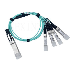 Câble optique actif de rupture de liaison KEXINT QSFP-4 X 10G-AOC 1M OM3 compatible FTTH 40G QSFP+ vers 4 X 10G SFP+ - Product Image 4
