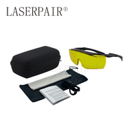 Lunettes de sécurité laser 450nm OD6+ pour la protection des yeux contre les lasers bleus, haute transmission 79%, conformes à la norme CE EN207