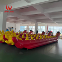 Bateau gonflable tractable Dragon Chinois pour les sports nautiques estivaux sur lac et océan, idéal pour les fêtes et les divertissements aquatiques