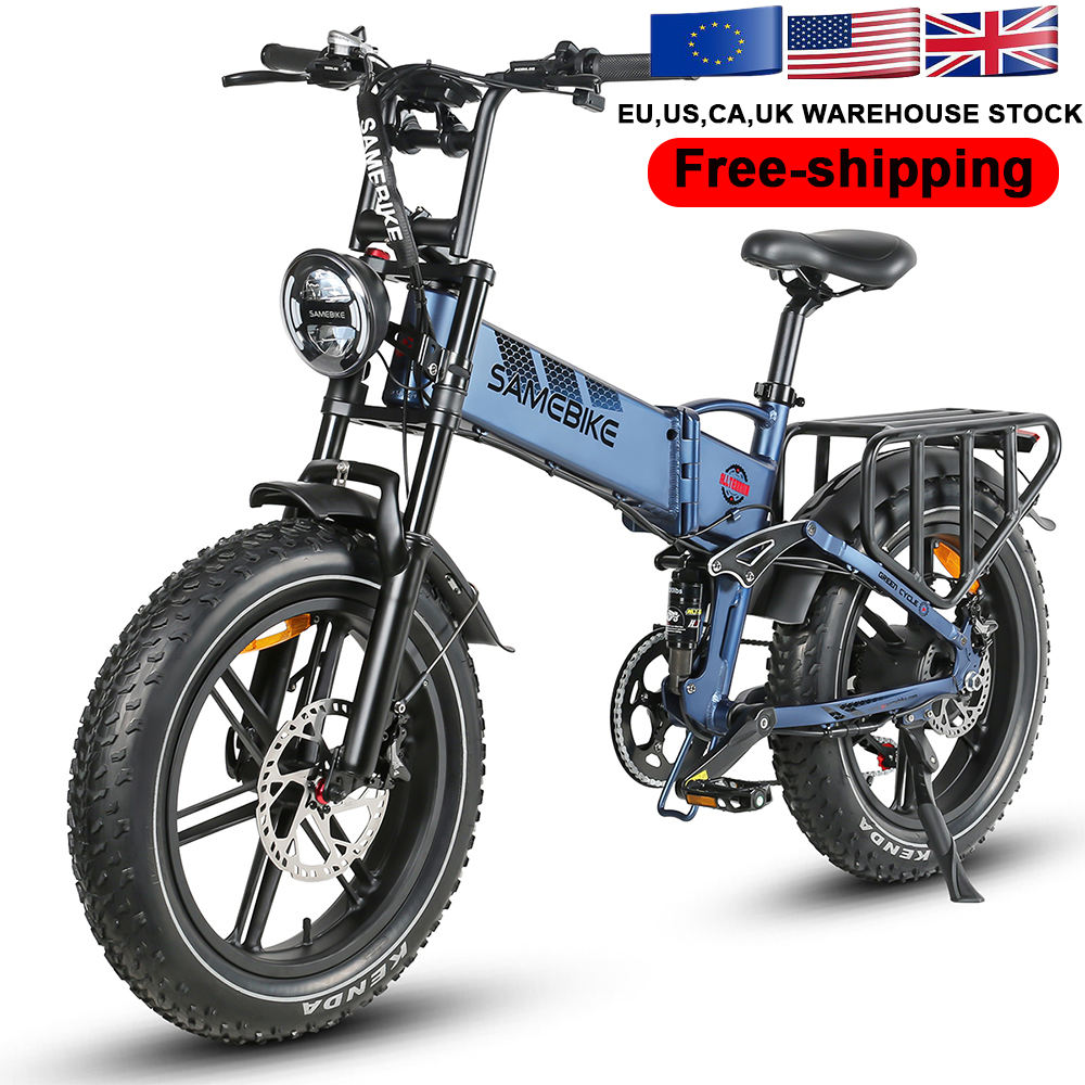 EU Stock Ebike 1200W Electric Bike 20''*4 Big Tire Fat Bike Electric  Mountain City Ride Off Road Electric Bikes