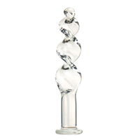 Jouet sexuel pour femmes Ninghao Crystal Glass Pleasure Blue Glass Anal Plug, jouet sexuel pour adultes, stimulation du point G, masturbation