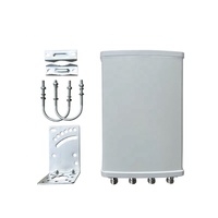 Antenne externe directionnelle MIMO AC puissante 4x4, gain 4x14dBi, protection IP65, montage sur poteau, double bande 2.4G/5.8G, 4xN-Femelle