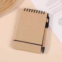 Carnet de notes spirale mini écologique GF School Office Business Planner avec stylo 14,8x9,2cm, papier recyclé, 50 feuilles