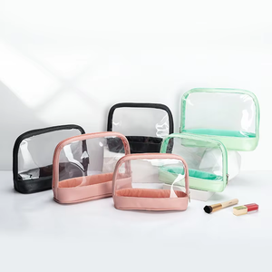 Borsa per Cosmetici Impermeabile FS Dynertek con Cerniera, Design a Pois Personalizzato, per Viaggi, in PVC+PU, Modello PVC-26 - Product Image 6