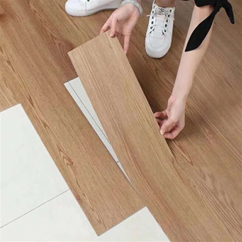 91.4*15.2 cm Wood texture 3d floor stickers waterproof floor vinyl sticker tiles flooring wood grain stickers