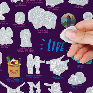 Póster para rascar con tubo de póster de papel, diseños de póster de impresión personalizados, mapa de películas 100 - Product Image 5