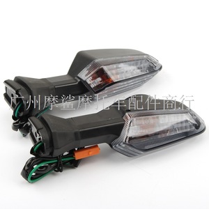 Intermitentes para Motocicleta Moshark, Color Negro y Naranja, LED, para Sistema de Iluminación de Motos Deportivas - Product Image 2