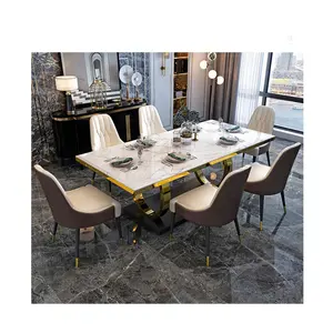 A8812 Marble dinning table dining table with chair set