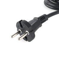 Hochwertiges VDE 250V EU 2-Schuko-Stecker Kabel mit Kupferleiter und PVC-Isolierung für Industrielle Nutzung, 2-fach Stromverlängerungskabel, Anpassbar