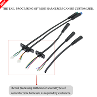 IP67 Wasserdichtes Mini 8/7/6 2A-Stecker Buchse Nickel klemmen Verlängerung kabel für E-Bike-Kabel