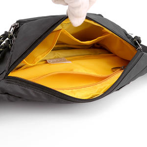 Sac de poitrine en Nylon pour hommes, sac à bandoulière noir pour les voyages de loisirs, Design Simple, couleur unie, sac de sport de plein air, été 2022 - Product Image 2