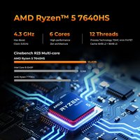 GMKtec M6 Ultra AMD R5 7640HS Gaming Mini PC 6-core 12-thread 32GB DDR5 1TB SSD Computer PC Mini Computer Gaming Desktop PC