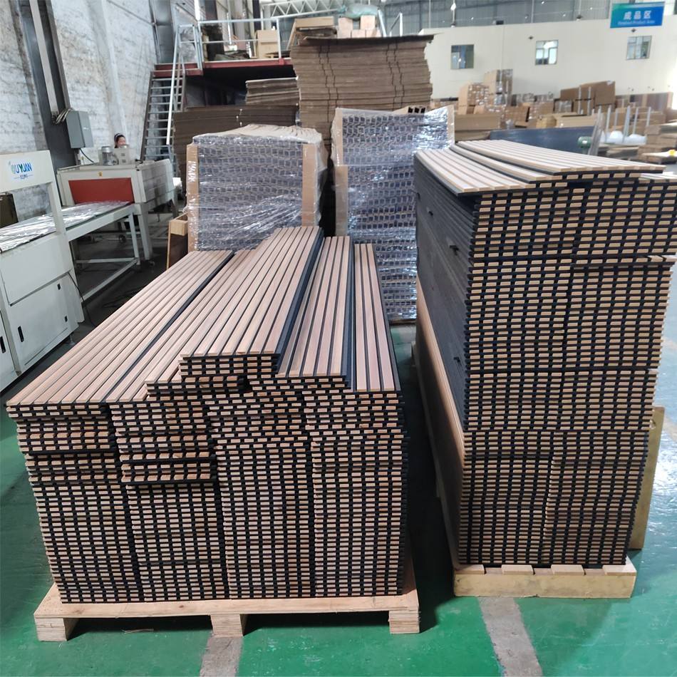 Acoustic Wood Slat Wall Panels Akupanel Sound Absorbing For Railway ...