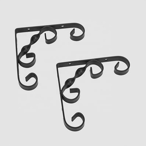 murale decorativo appeso scorrere staffa supporto mensola di <span class=keywords><strong>ferro</strong></span> <span class=keywords><strong>battuto</strong></span> - Product Image 4