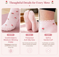 Chaussettes de sport personnalisées Pilates Yoga – Printemps – Votre logo, votre couleur, votre adhérence – Antidérapantes en silicone respirant, coton de qualité supérieure, personnalisables