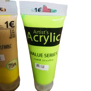 Acrylfarbe 36 ml Rohrpack 75 ml Kunststoffrohr Acrylfarbe-Set EN71 Acrylfarbe