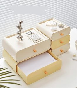 Modern Plastic <b>Storage</b> <b>Drawer</b> <b>Box</b> PP Stackable Desktop Organizer for Cosmetics Plastic <b>Drawer</b> <b>Box</b> for Office Stationery - Product Image 3