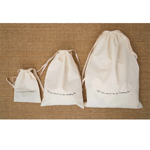 Bolsas Ecológicas de Algodón con Cordón y Logotipo Personalizado, Bolsas de Almacenamiento de Algodón Orgánico con Cordón - Product Image 2