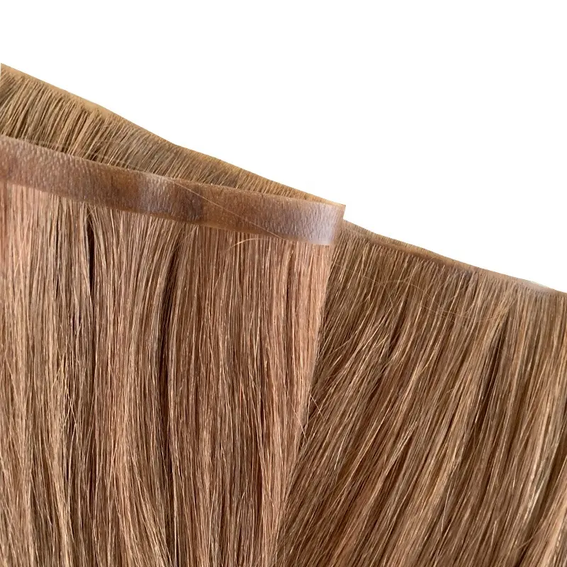 Fita injetada mais invisível em fita de extensão de cabelo trama de pele trama de PU injetada em extensões de cabelo remy
