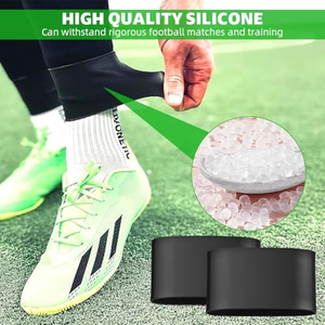 Sangles de maintien pour protège-tibias de football en silicone personnalisées, élastiques, durables et confortables pour la protection sportive - Product Image 5
