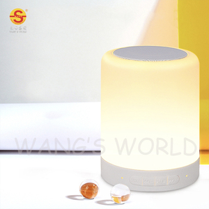 USB Перезаряжаемый Ночной светильник с изменением цвета сенсорный светодиодный ночной Светильник <span class=keywords><strong>Bluetooth</strong></span>-динамик для рабочего стола - Product Image 4