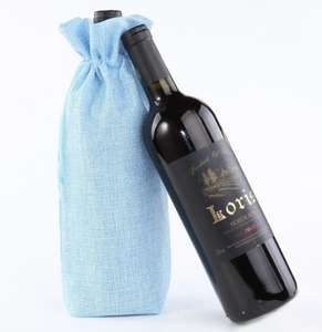 ワインボトルギフトバッグリネンジュートトートバッグ売れ筋プロモーションアイテム - Product Image 6