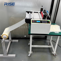 Machine de découpe de film plastique en rouleaux longitudinaux et transversaux RS-400G, machine de découpe de papier en rouleaux en feuilles avec support