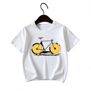 Kids Breathable Eco-Friendly Knitted Quick Dry Short Sleeve O-Neck Printed Polyester/Cotton Casual T-Shirt - Product Image 2