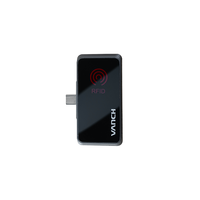 Lector RFID UHF Portátil Vanch VH-P12 con Conector USB para Teléfono Inteligente, Pequeño y de Bolsillo