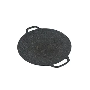 Roasting Round Pans Korean Aluminum Nonstick Grill Top Griddle Pan Bbq Fry Grill Outdoor Cast Iron Barbecue Griddles Grill Pans