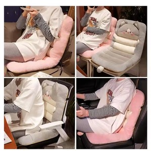 Coussin de <span class=keywords><strong>chaise</strong></span> d'hiver mignon chat Coussin de bureau et de siège de voiture <span class=keywords><strong>Protection</strong></span> de la taille et du dos Coussin de <span class=keywords><strong>dossier</strong></span> en velours doux Coussin de chambre à coucher Tatami - Product Image 4