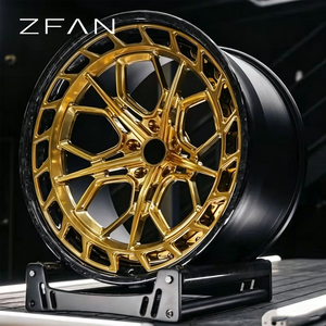 Rines ZFAN de 18-22 Pulgadas, 5x112 5x114.3, Forjados en Fibra de Carbono 6061-T6, Cromados y Pulidos, Diseño Cóncavo, Compatibles con Mercedes GTR Urus C8 <span class=keywords><strong>Mustang</strong></span> - Product Image 4