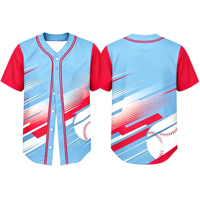 Seragam Baseball Sublimasi Terbaru Jersey Baseball Bernapas Produsen Jersey Olahraga Jersey Logo Kustom