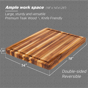 <span class=keywords><strong>Planche</strong></span> à découper <span class=keywords><strong>en</strong></span> <span class=keywords><strong>bois</strong></span> d'acacia de qualité supérieure avec rainure pour les jus, <span class=keywords><strong>grande</strong></span> <span class=keywords><strong>planche</strong></span> à découper réversible pour la préparation de la viande, des légumes et des fruits <span class=keywords><strong>en</strong></span> <span class=keywords><strong>cuisine</strong></span> - Product Image 3