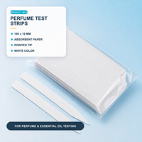 Bandes de test de parfum personnalisées avec logo, 100x10mm, blanches, absorbantes, pour échantillonnage de parfums et d'huiles essentielles
