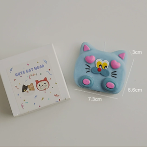 شمعة معطرة يدوية الصنع على شكل قلب وقطة، مصنوعة من مزيج شمع الصويا، هدية للعطلات، ديكور، هدايا تذكارية للزفاف، شموع معطرة - Product Image 6