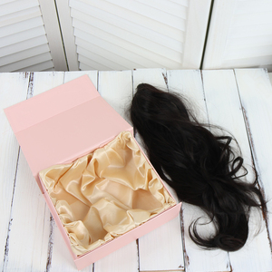 Custom Pink Wig <b>Box</b> with UV Coating Glossy Lamination Varnishing for <b>Shipping</b> Perfume Candle Gifts Magnet Shape - Product Image 4