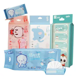 Hot Selling Customized 8pcs Small Mini Package Multi-purpose Cleaning Wipes Baby mouth wipes individual pack mini wet wipes