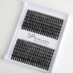 SP EYELASH3DふわふわフェイクミンクDIYラッシュエクステンションプレカットセグメントクラスターまつげ卸売3D新しいラッシュクラスター20D50D